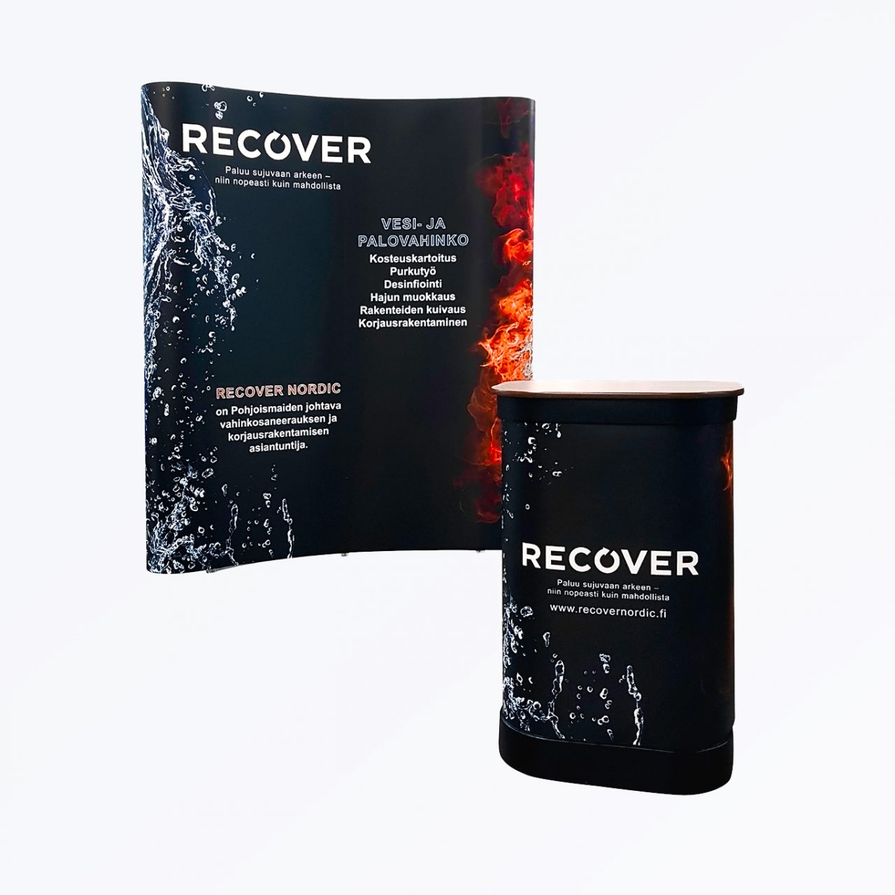 Exhibition stand for Recover Nordic Oy