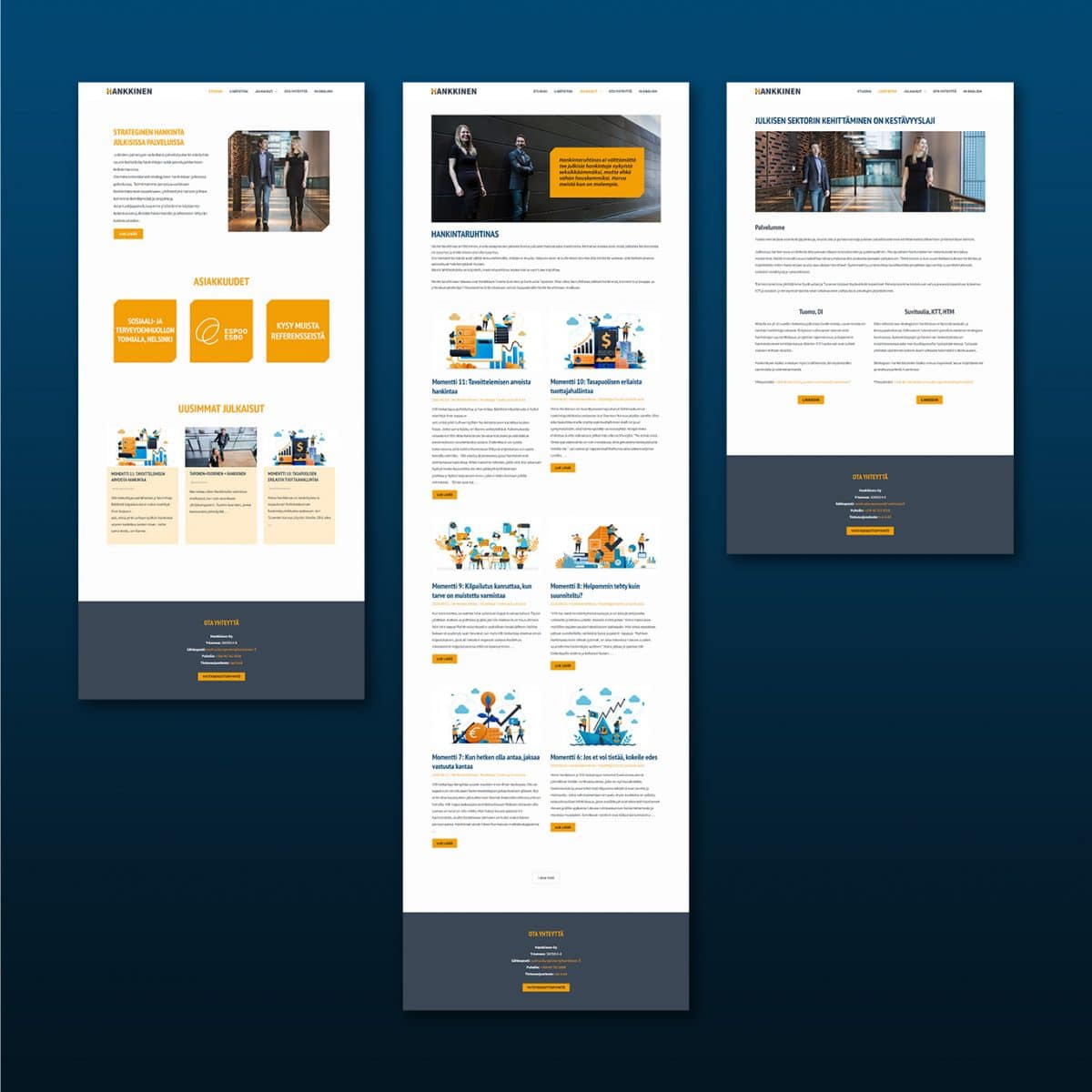 Website for Hankkinen Oy