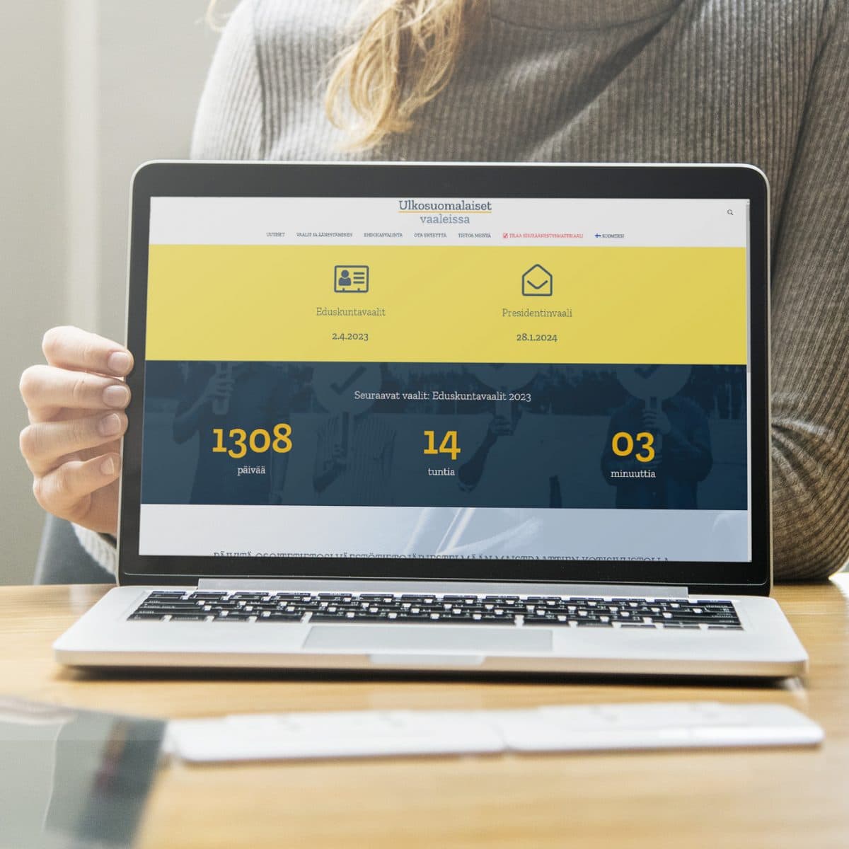 Website for Ulkosuomalaiset vaaleissa