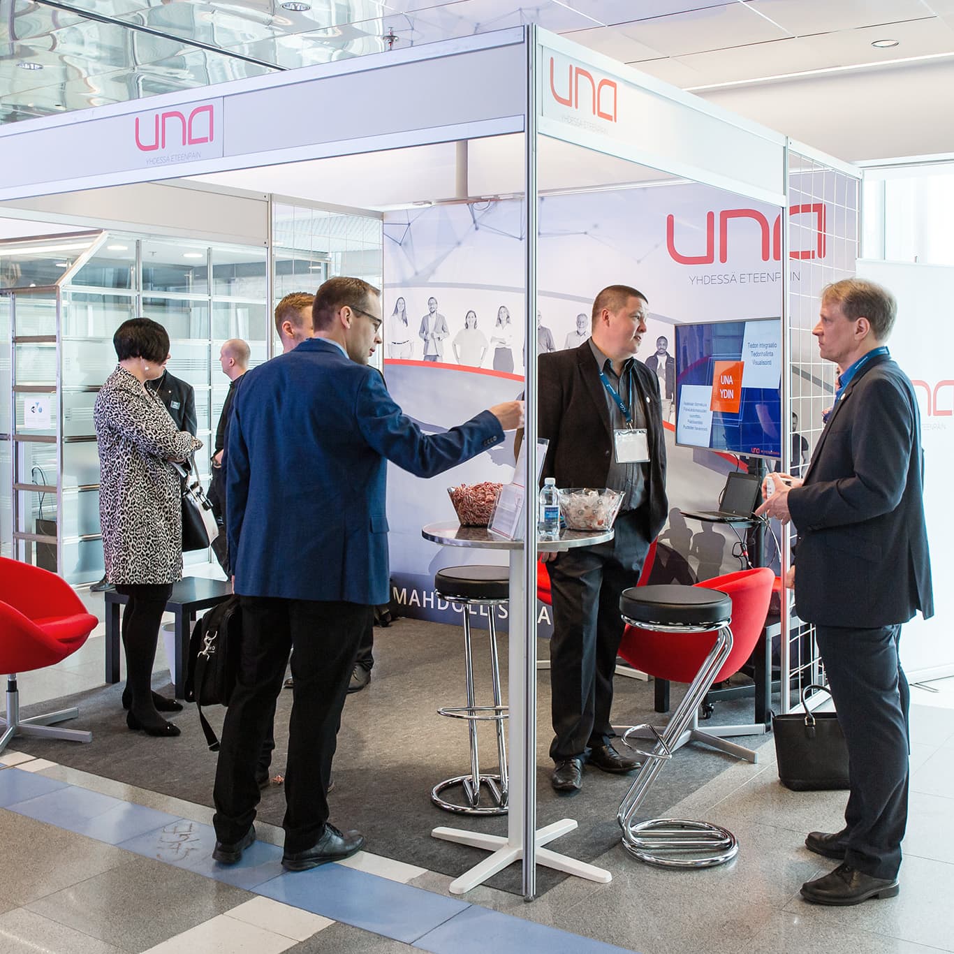 Exhibition stand for UNA Oy