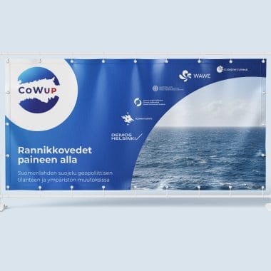 Large Horizontal Display Design with Logos
