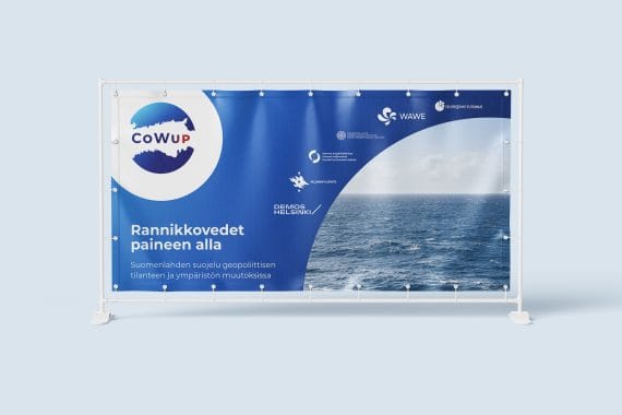 Large Horizontal Display Design with Logos