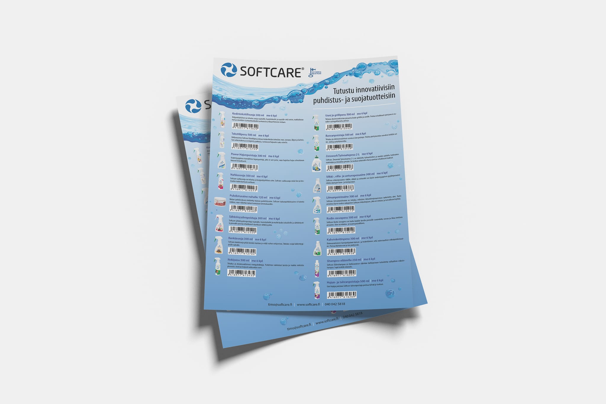 A4 Product Leaflet Print Design