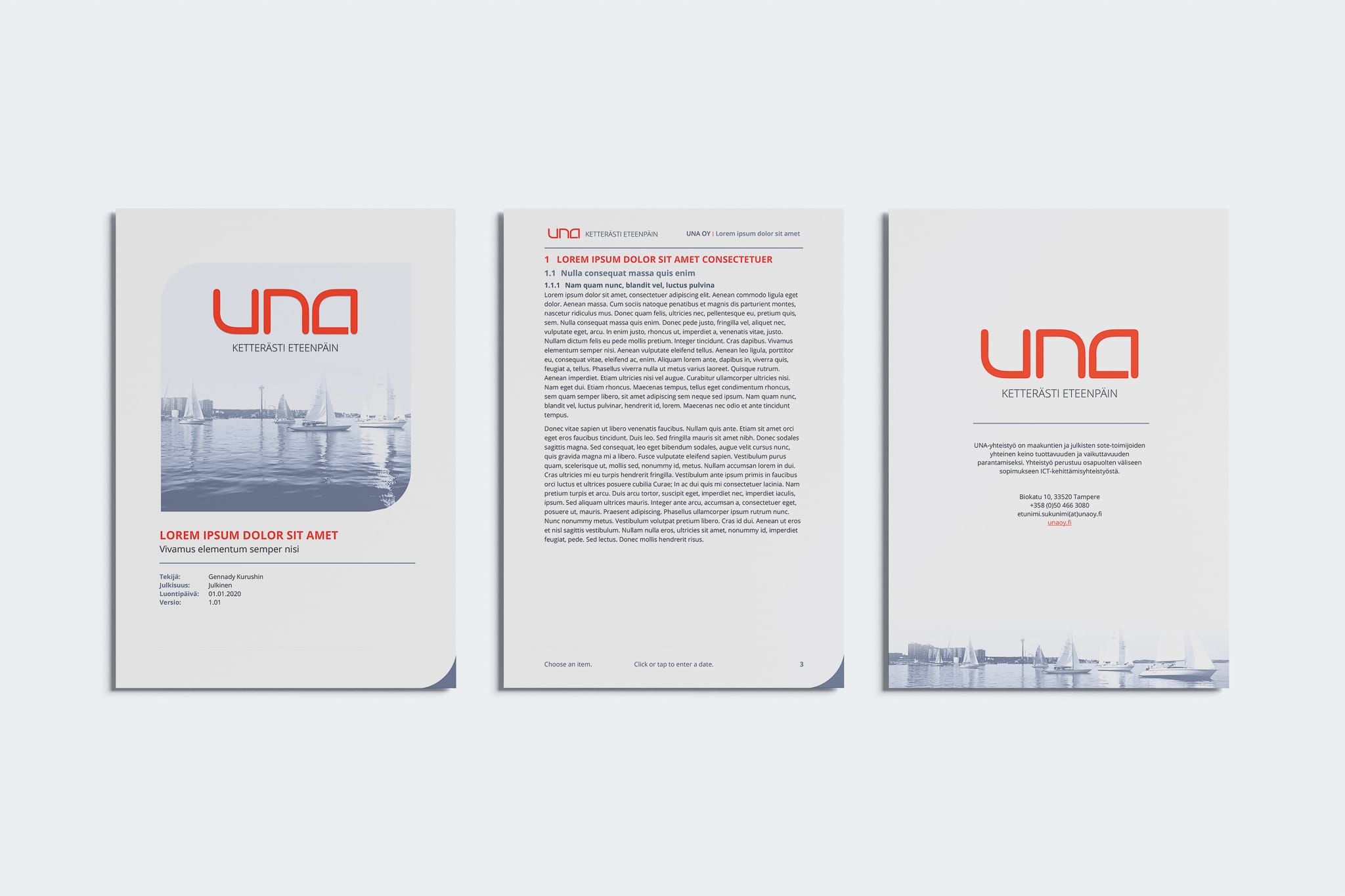 Branded Microsoft Word Document Template Design