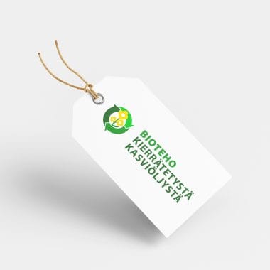 Label Tag Print with a Custom Design Illustration
