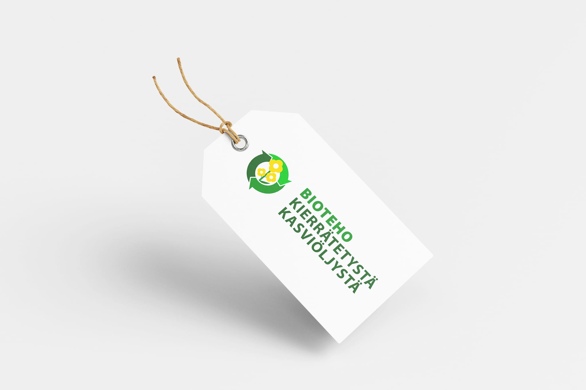 Label Tag Print with a Custom Design Illustration