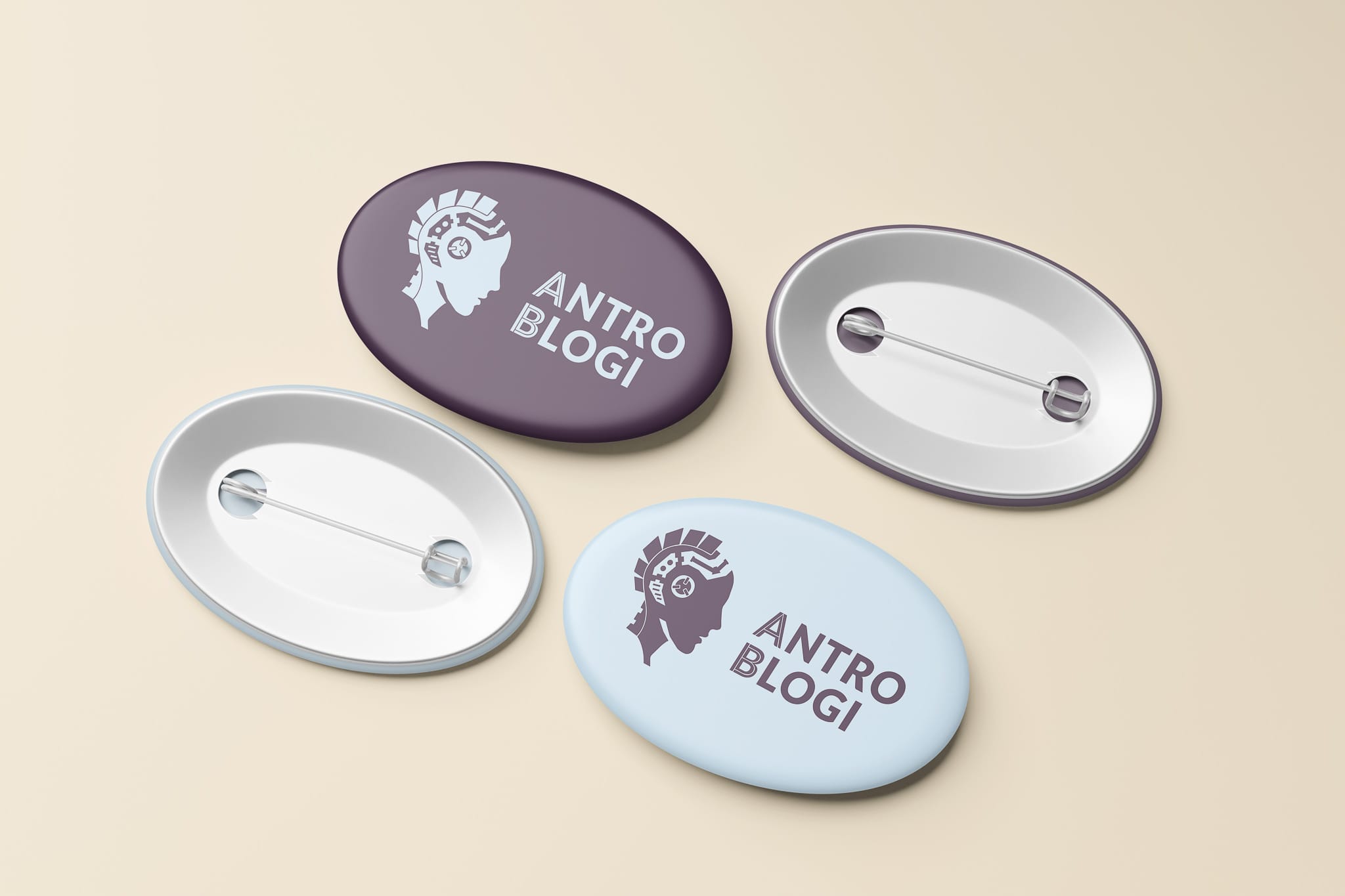Branded Pins with Logo Print