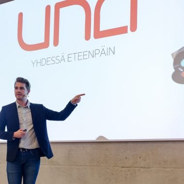 Famous speaker giving a presentation at the conference