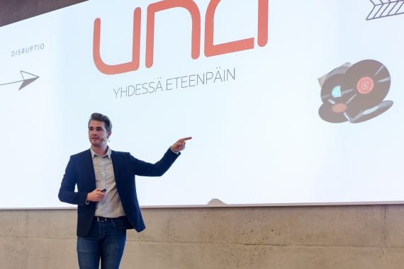 Famous speaker giving a presentation at the conference