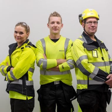 Team photo of maintenance service workers