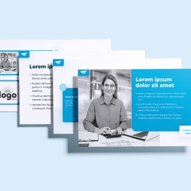 Branded Microsoft PowerPoint Presentation Template Design