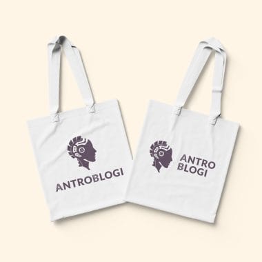 Branded Tote Bag with Logo Print