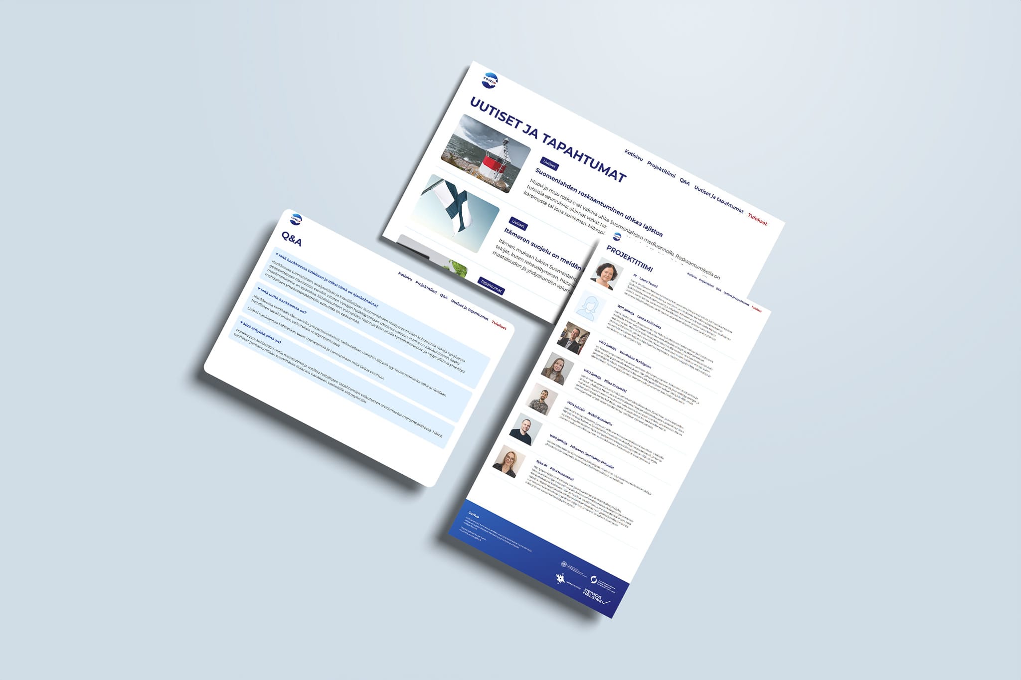 Mockup of Responsive Modern WordPress Web Pages