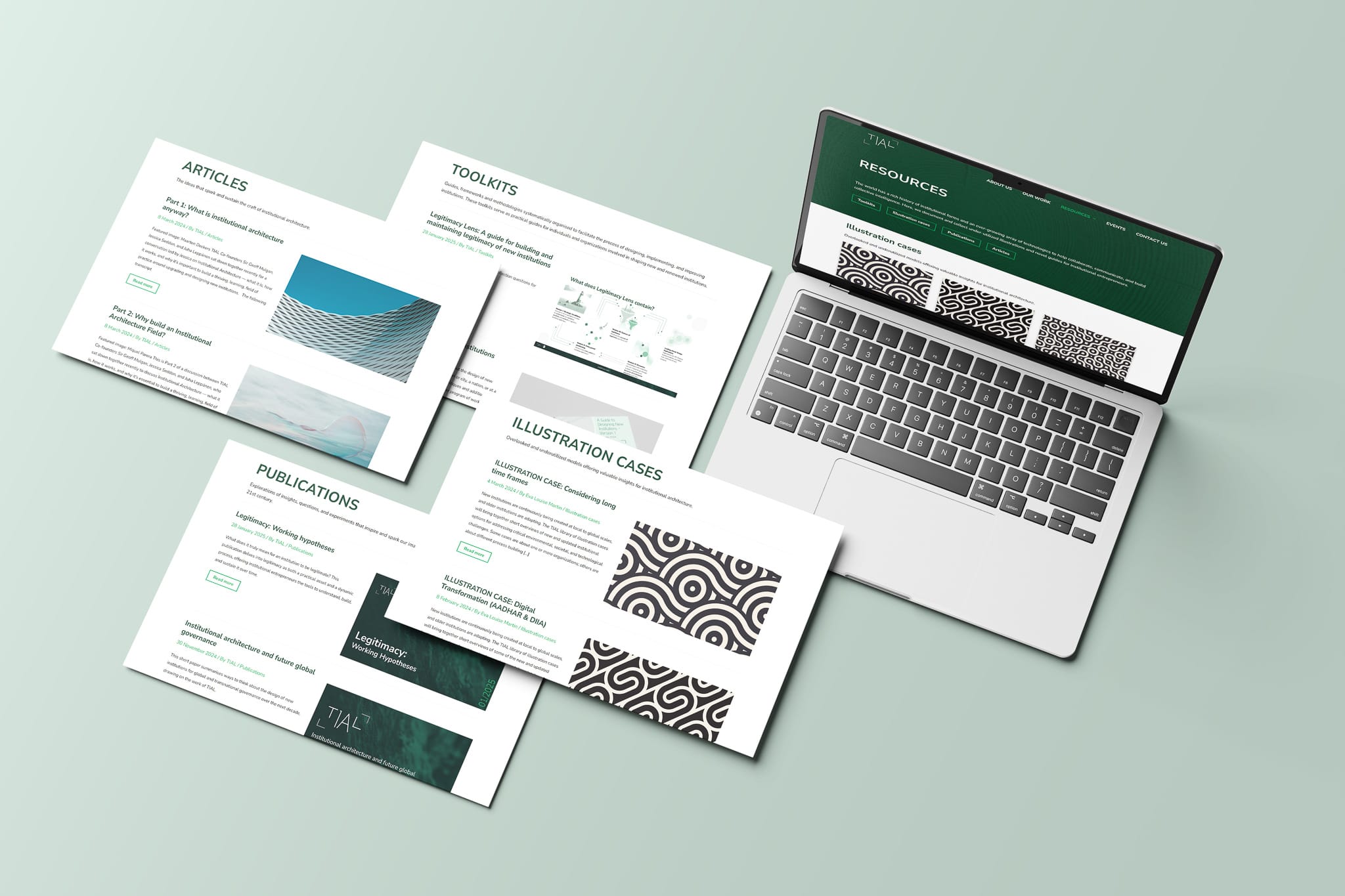 Mockup of Responsive Modern WordPress Website on Laptop Screen