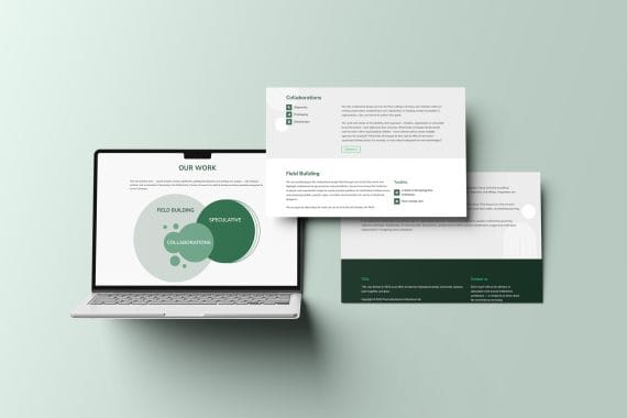 Mockup of Responsive Modern WordPress Website on Laptop Screen