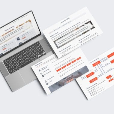 Mockup of Responsive Modern WordPress Website on Laptop Screen