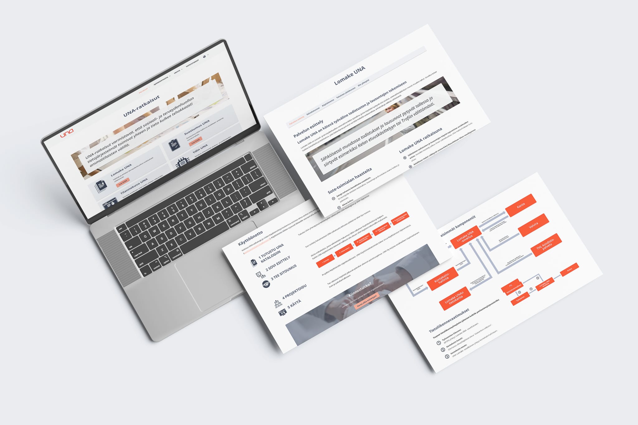Mockup of Responsive Modern WordPress Website on Laptop Screen