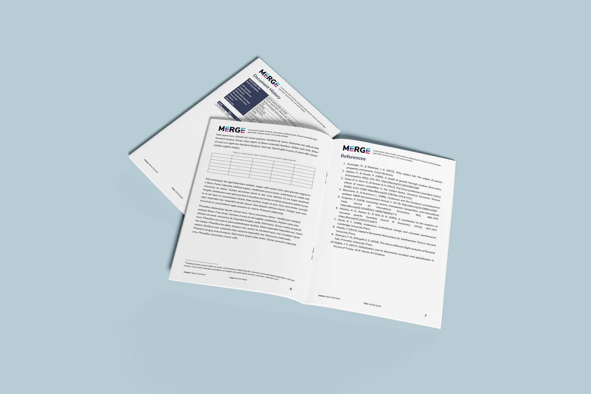 Branded Microsoft Word Document Template Design