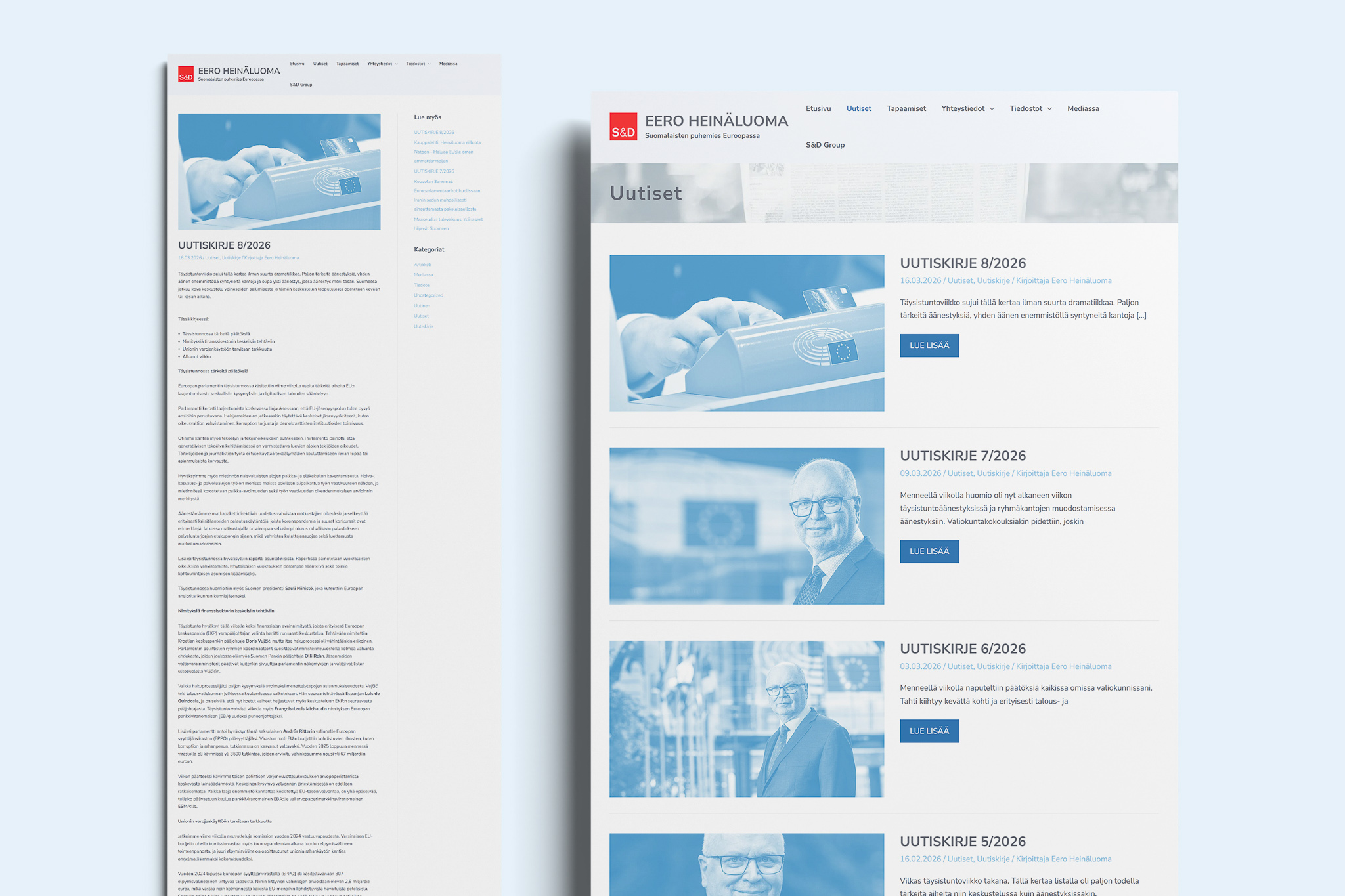 Mockup of Responsive Modern WordPress Web Pages