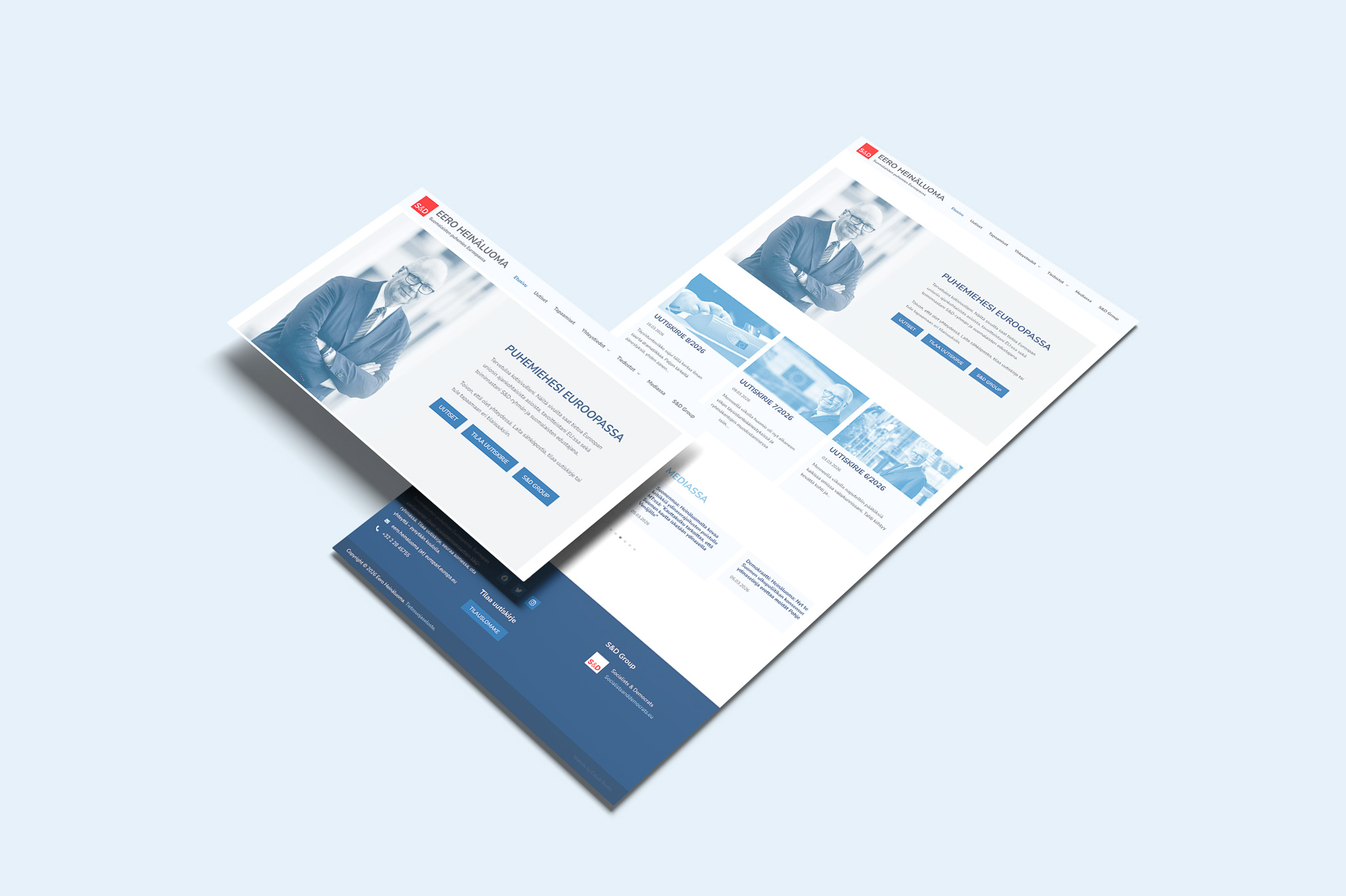 Mockup of Responsive Modern WordPress Web Pages