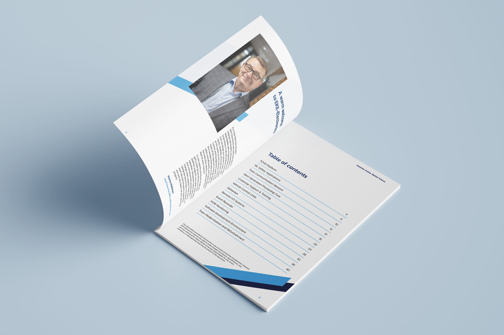 Product brochure mockup