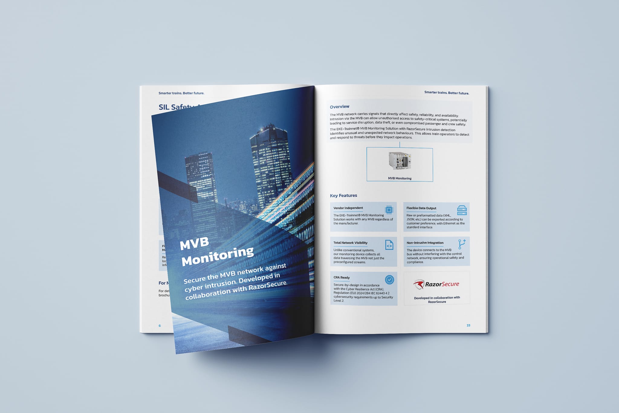 Product brochure mockup