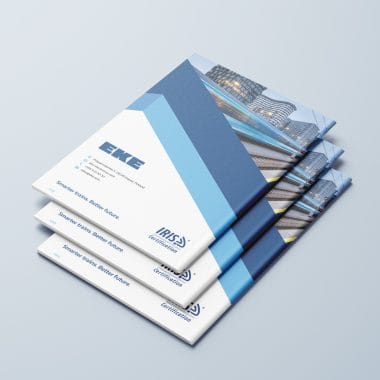 Product brochure mockup