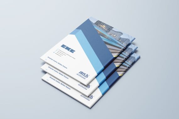 Product brochure mockup