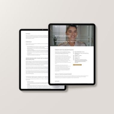 Mockup of Responsive Modern WordPress Website on Tablet Screen
