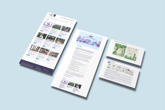 Mockup of Responsive Modern WordPress Web Pages