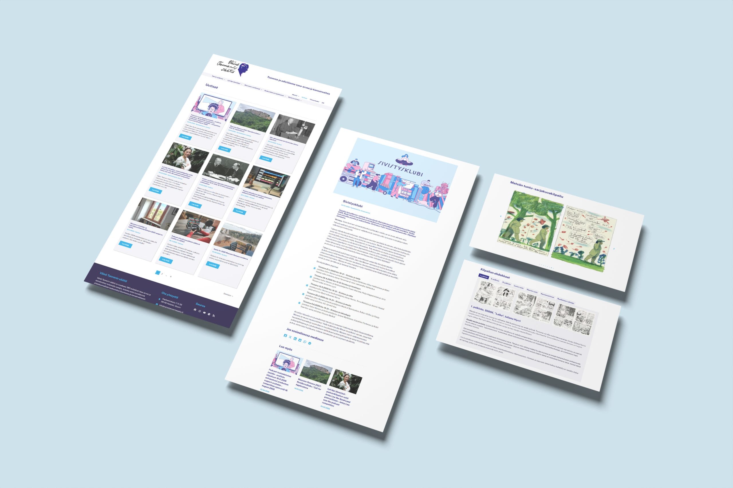 Mockup of Responsive Modern WordPress Web Pages