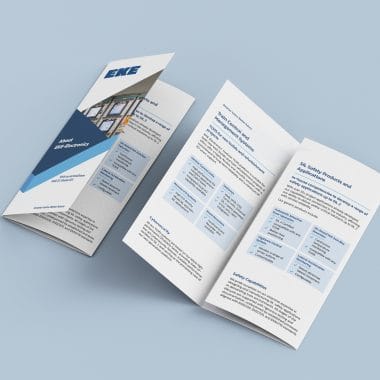 Z-fold brochure mockup