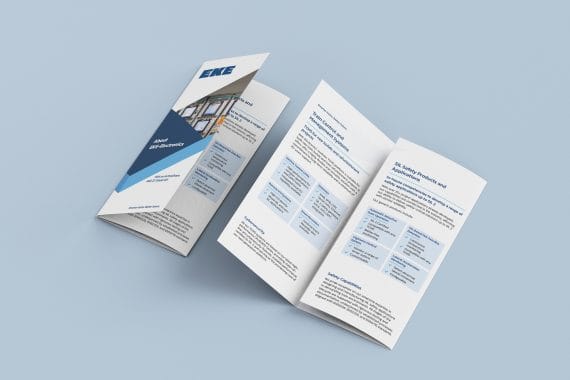 Z-fold brochure mockup