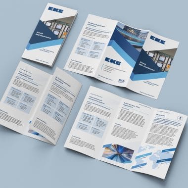 Z-fold brochure mockup