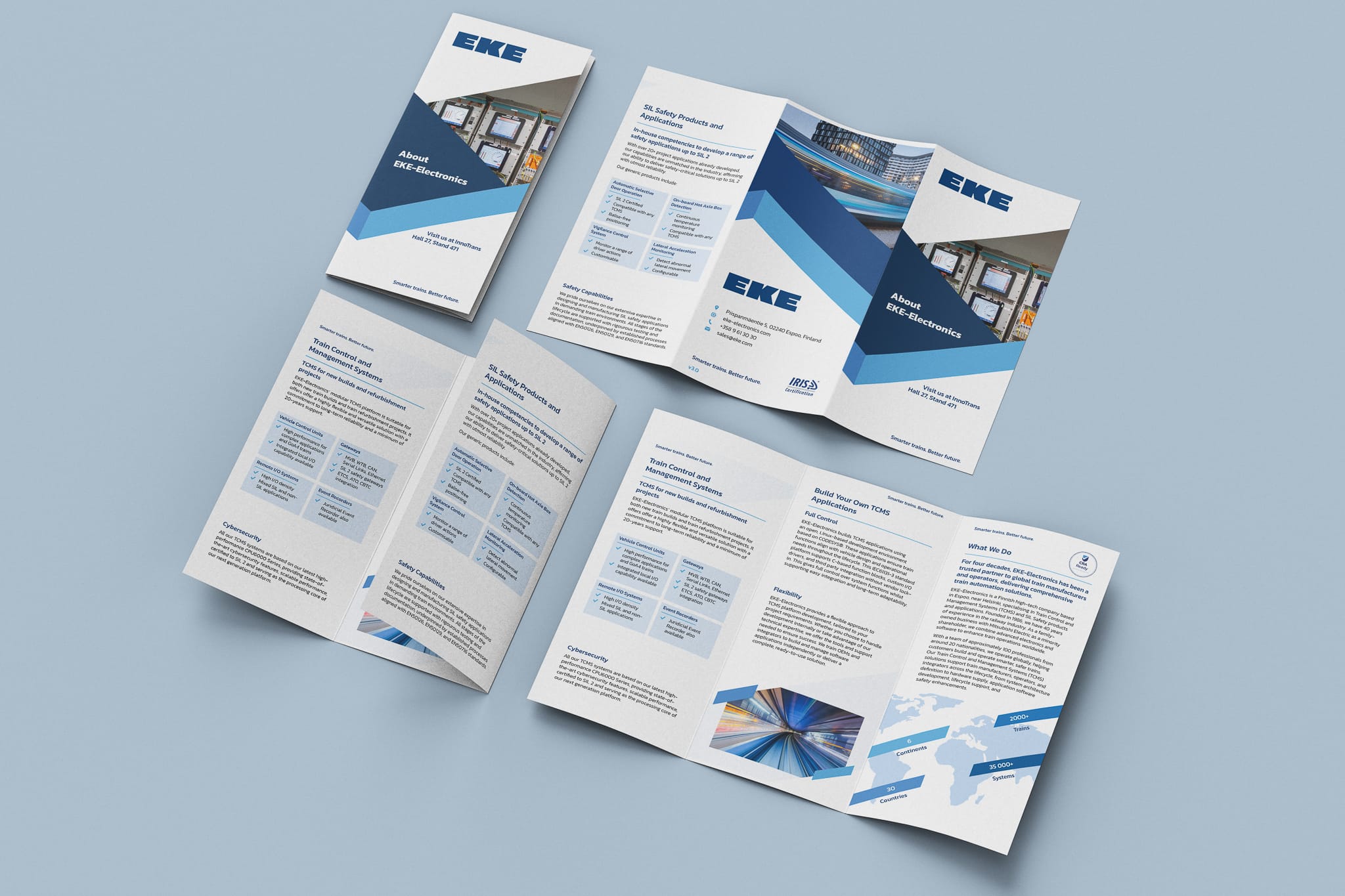Z-fold brochure mockup