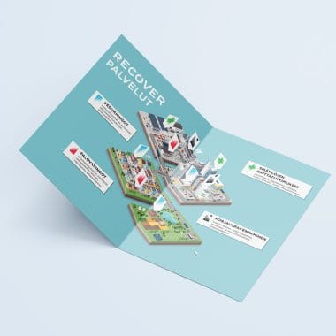 Fold A4 Brochure mockup