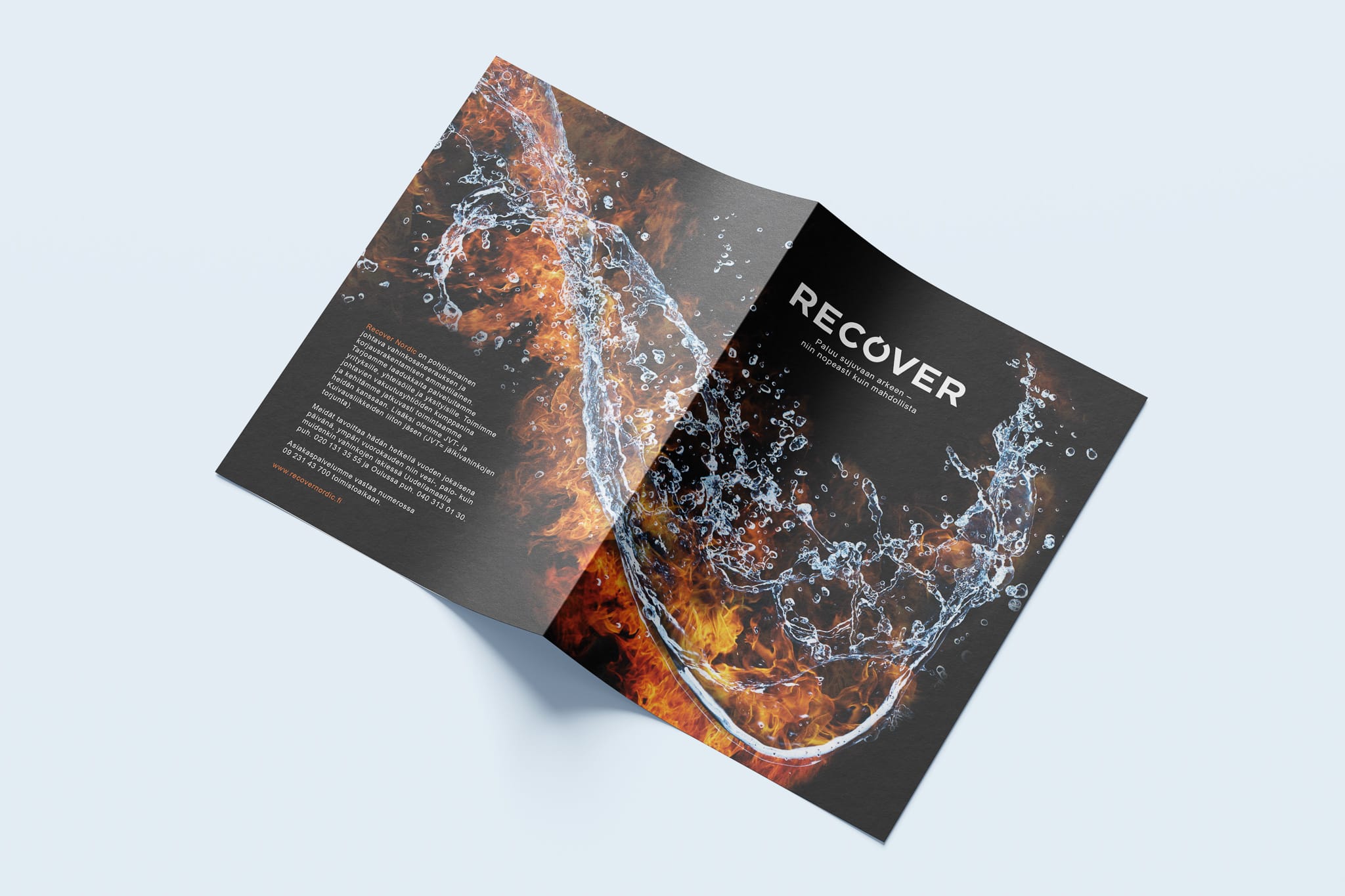 Bi-Fold A4 Brochure mockup
