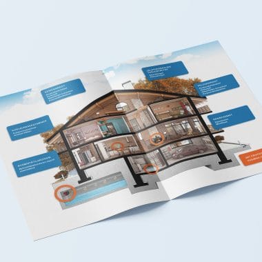 Bi-Fold A4 Brochure mockup