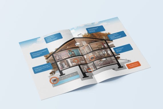 Bi-Fold A4 Brochure mockup