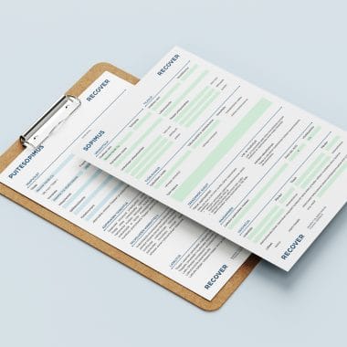 Contract PDF form mockup