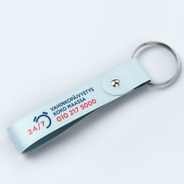Promo keychain merch mockup