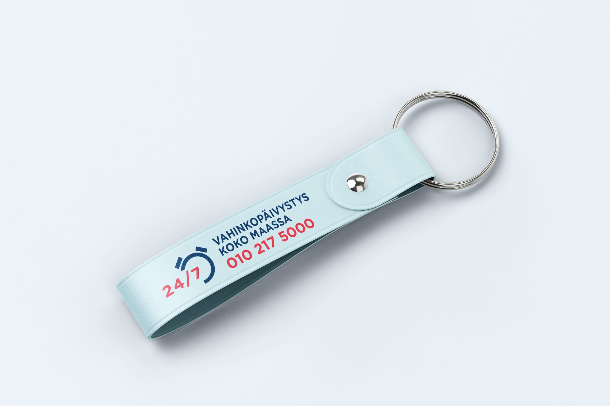 Promo keychain merch mockup