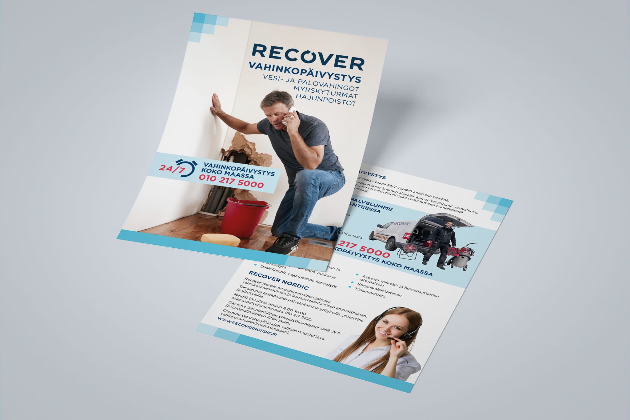 Service leaflet mockup