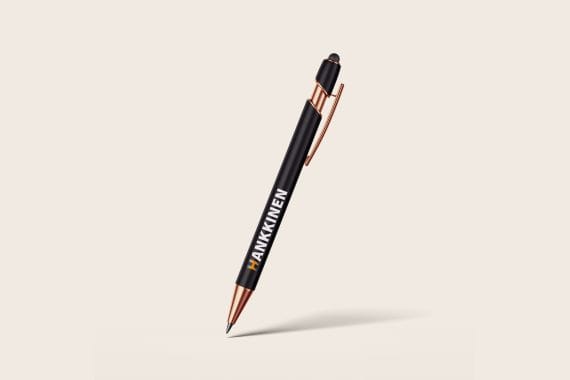 Pen with custom logo print