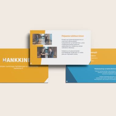 Mockup of a powerpoint template