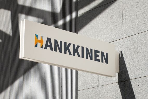 Logo printed on a wall sign