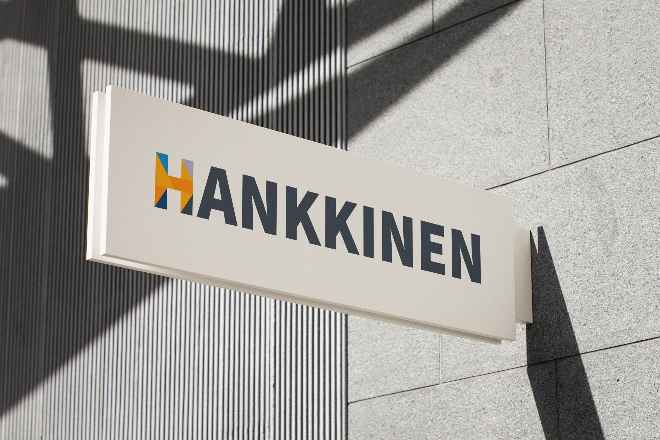 Logo printed on a wall sign