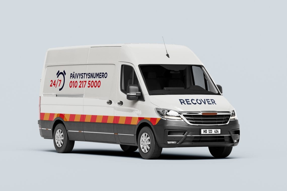 Vehicle lettering and spot graphics mockup