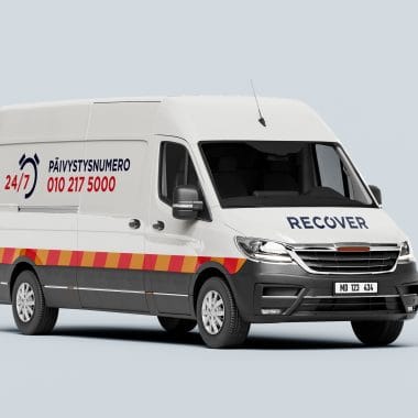Vehicle lettering and spot graphics mockup
